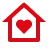 Icoon home heart